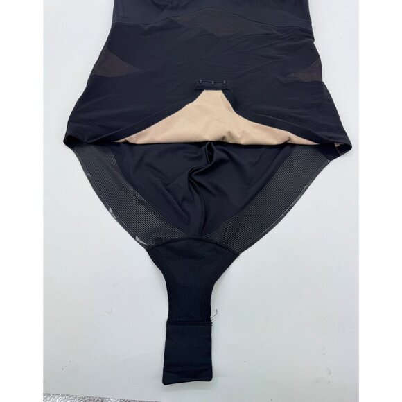 Honeylove Black Sculptwear Bodysuit With Mesh Panels Size L - Picture 4 of 14